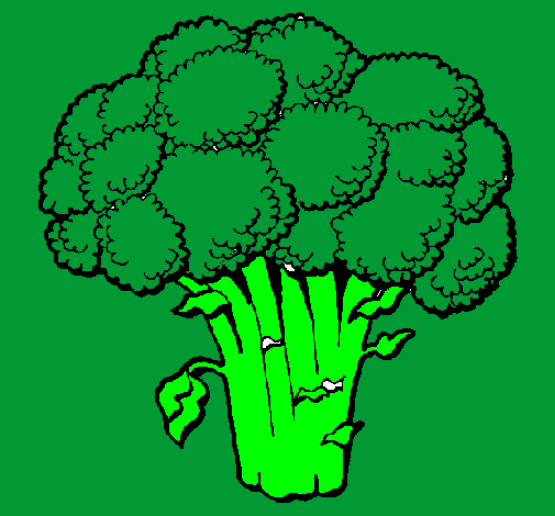 Desenho Brócolos pintado por brocoli