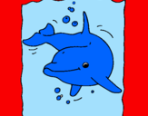 Desenho Golfinho pintado por pedro henrique brum