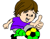 Desenho Rapaz a jogar futebol pintado por bruno cesar corinthians