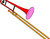 Desenho Trombone pintado por Hugo