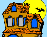 Desenho Casa do mistério pintado por Rafael