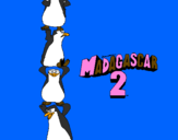 Desenho Madagascar 2 Pingüinos pintado por edo