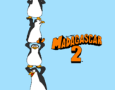 Desenho Madagascar 2 Pingüinos pintado por Beatriz