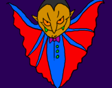 Desenho Vampiro aterrorizador pintado por joão victor hoher