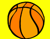 Desenho Bola de basquete pintado por Teresa Vargas