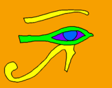 Desenho Olho de hórus pintado por Boj