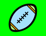 Desenho Bola de futebol americano II pintado por ismael