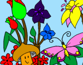 Desenho Fauna e Flora pintado por fernanda