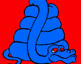 Desenho Serpente grande pintado por kaio
