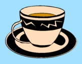 Desenho Taça de café pintado por dati