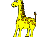 Desenho Girafa pintado por RO