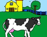 Desenho Vaca a pastar pintado por Patricia