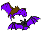Desenho Um par de morcegos pintado por guillermo