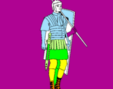 Desenho Soldado romano pintado por João