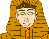 Desenho Tutankamon pintado por chiquito