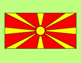 Desenho República da Macedónia pintado por eduardo