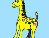 Desenho Girafa pintado por canauan