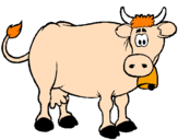 Desenho Vaca leiteira pintado por Jubinha