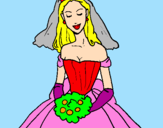 Desenho Noiva pintado por jasemin