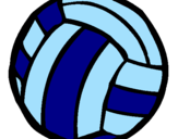 Desenho Bola de voleibol pintado por gggg