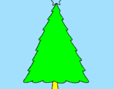 Desenho Árvore com estrela pintado por assdjtretjrre