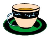 Desenho Taça de café pintado por MarianaSantos