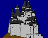 Desenho Castelo medieval pintado por fgrrrgseragszegtsat