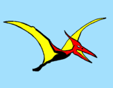 Desenho Pterodáctilo pintado por lara
