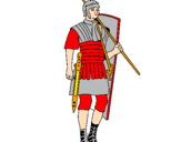 Desenho Soldado romano pintado por pedroalex1