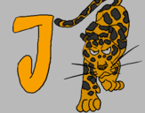Desenho Jaguar pintado por Dany