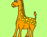 Desenho Girafa pintado por artur