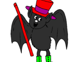 Desenho Morcego mago pintado por JoNy