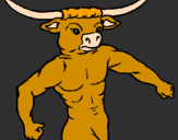 Desenho Cabeça de búfalo pintado por tendy