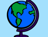 Desenho Bola do mundo II pintado por catia filipa