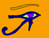 Desenho Olho de hórus pintado por Diogo