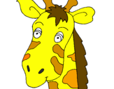 Desenho Cara de girafa pintado por Girafa
