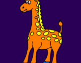 Desenho Girafa pintado por elisabete
