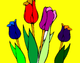 Desenho Tulipa pintado por lalah