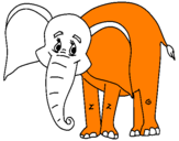 Desenho Elefante feliz pintado por EDUARDO