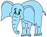 Desenho Elefante feliz pintado por Gabriel B Lopes