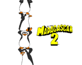 Desenho Madagascar 2 Pingüinos pintado por Guilherme B