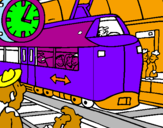Desenho Estação de caminhos de ferro pintado por TIAGO5