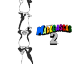 Desenho Madagascar 2 Pingüinos pintado por jorge