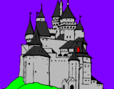 Desenho Castelo medieval pintado por mateus