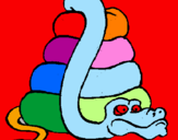Desenho Serpente grande pintado por caynan muller