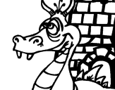 Desenho Dragão enjoado pintado por hanna montana
