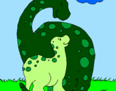Desenho Dinossauros pintado por Ryan