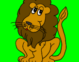 Desenho Leão pintado por lucas guilherme