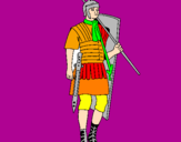 Desenho Soldado romano pintado por joao