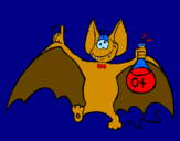 Desenho Morcego tonto pintado por mariana